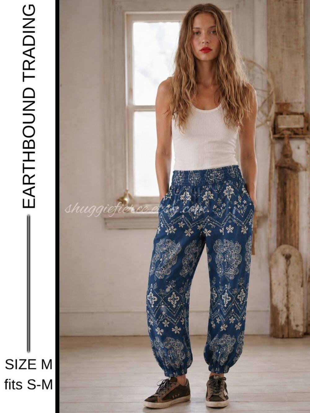 MSRP: $49.95 | ✨ Earthbound Trading Co Boho Rayon Pants – Size M (fits S-M)✨
